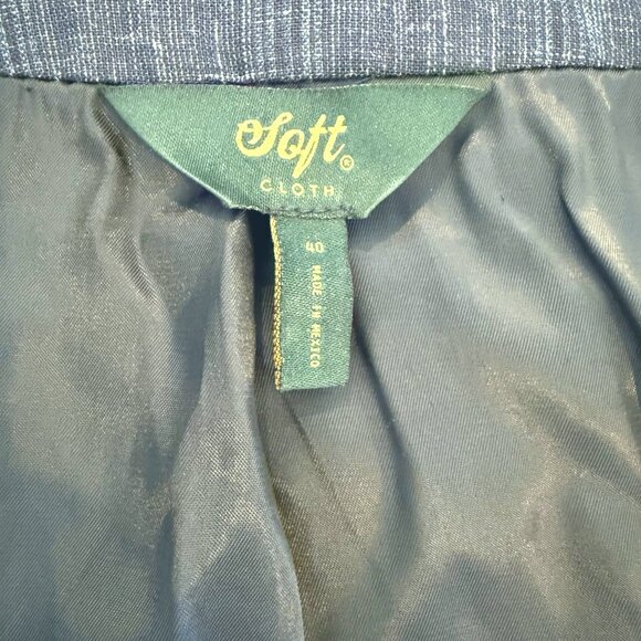Soft Cloth Blue Studio Sport Jacket Size 40R NWOT - Picture 5 of 5